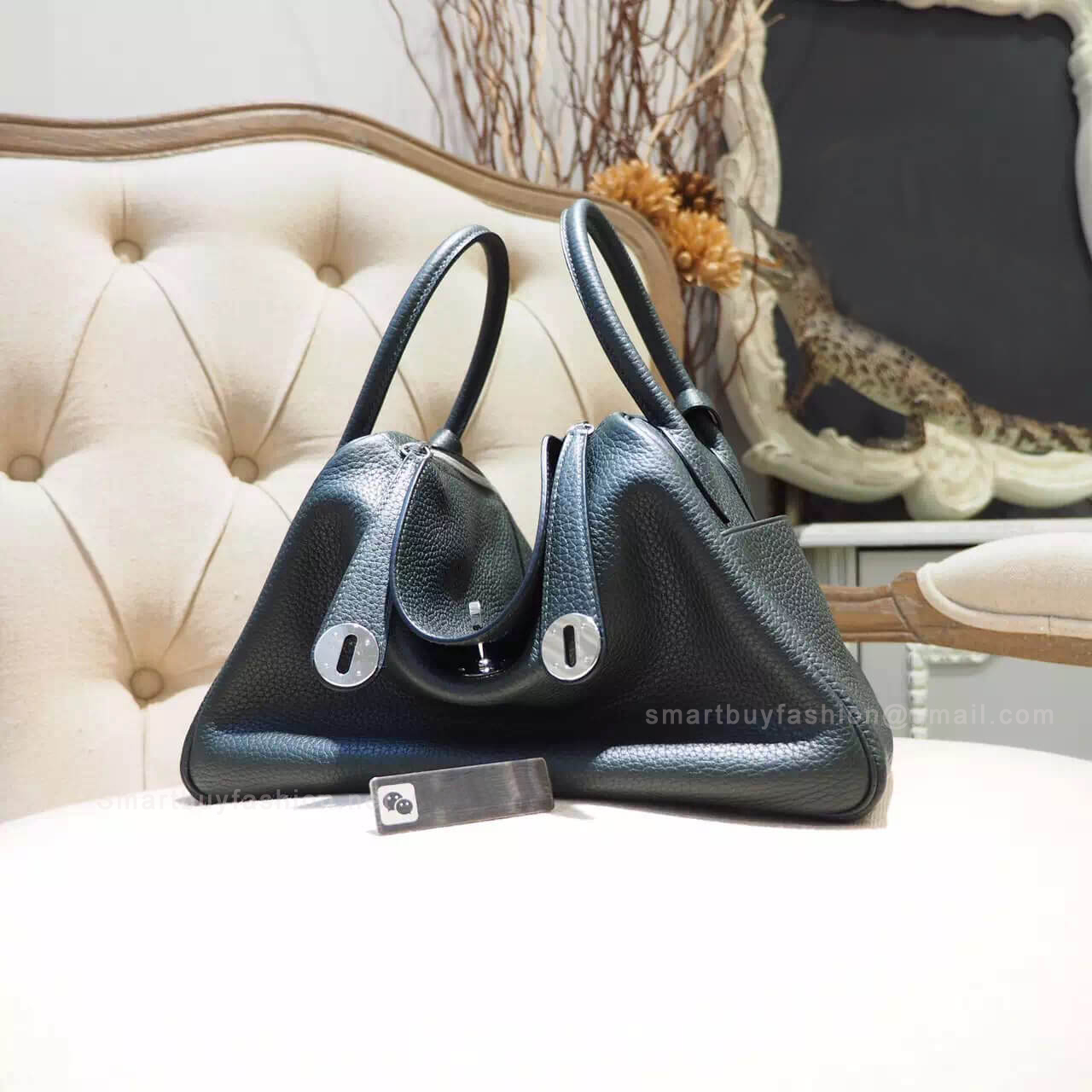 Hermes Lindy 30 Bag in ck67 Vert Fonce ClemencePHW